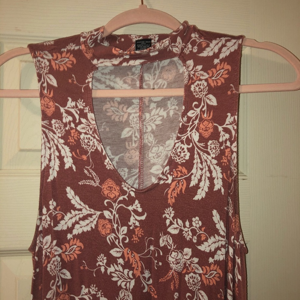Rue 21 Floral Cut Out Dress